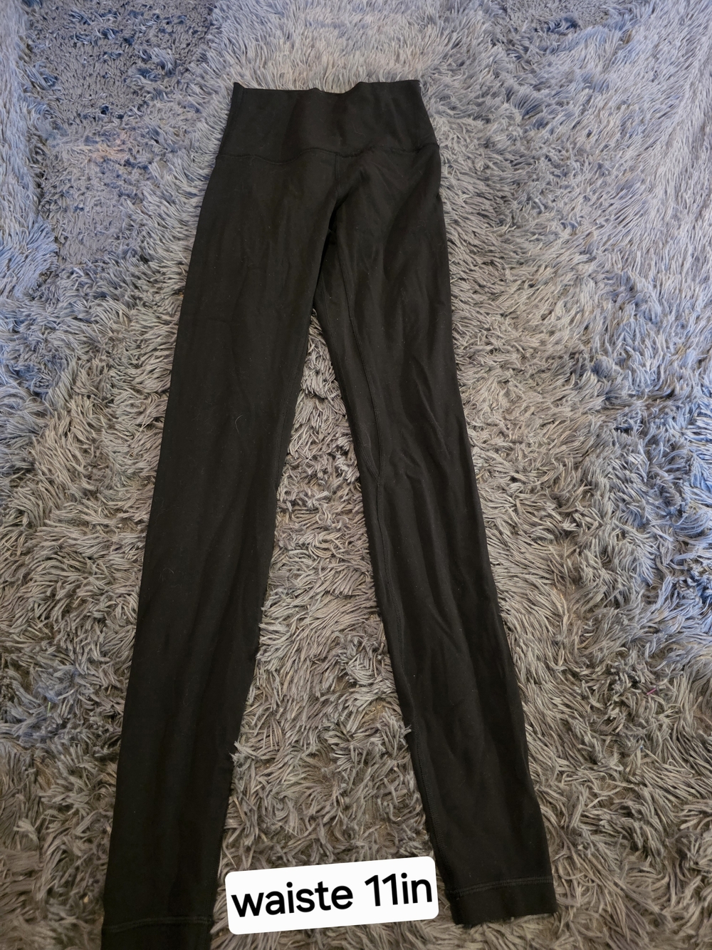 Black Women's High-Waist Stretch Lululemon Leggings Xxs